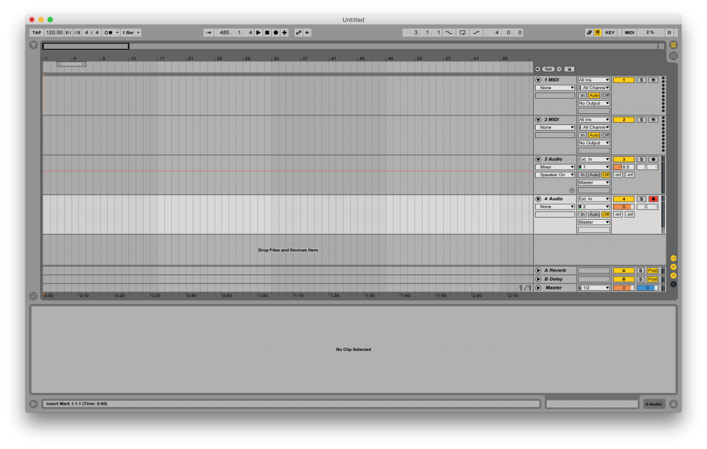 arrangement view Ableton