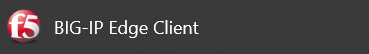 Search for BIG-IP Edge Client in Windows Start Menu